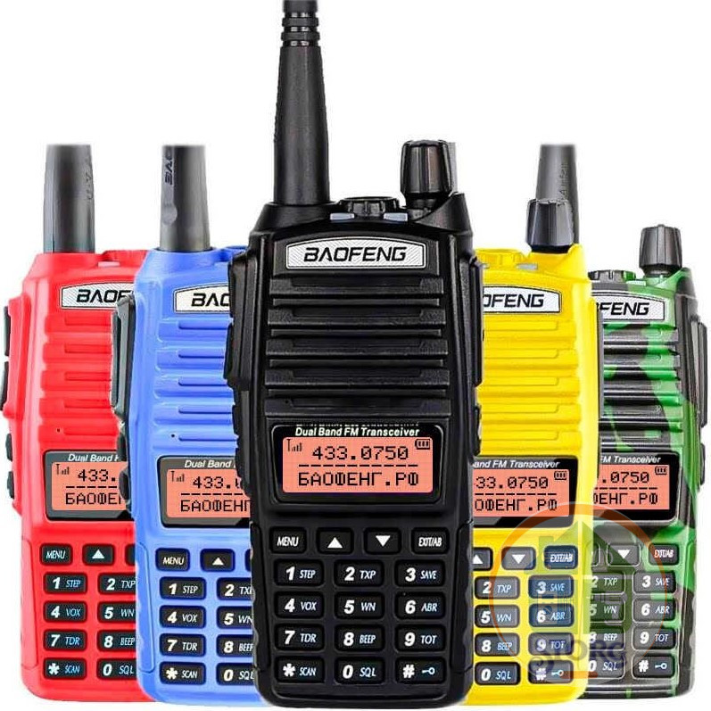 Рация профессиональная Baofeng UV-82 8 Ватт, 3 режима мощности, Li-ion 2800 мАч, до 11км