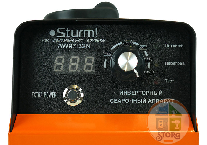 Сварочный аппарат Sturm! AW97I32N,320 А,IGBT инвертор, напр 170-250 В, защита IGBT