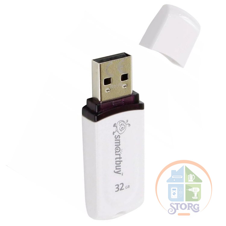 USB флэш-накопитель 32GB SmartBuy Paean белый USB2.0