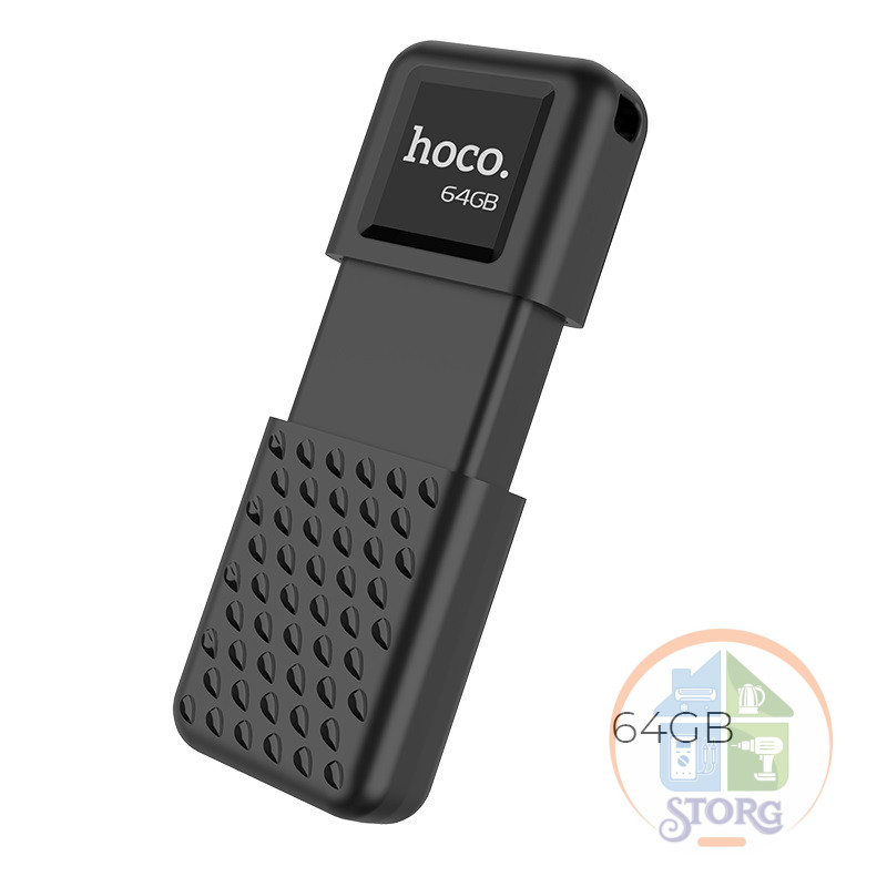 Флеш-накопитель HOCO 64Gb USB2.0 UD6 Insightful Черный