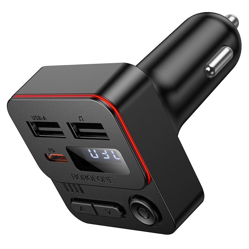 АЗУ Bluetooth FM-Трансмиттер BOROFONE BC60 Hero 35W(1A1C) car BT FM transmitter