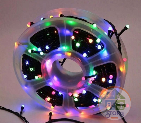 Гирлянда уличная бухта 50м LED S-Torg неон матовый (разноцвет)