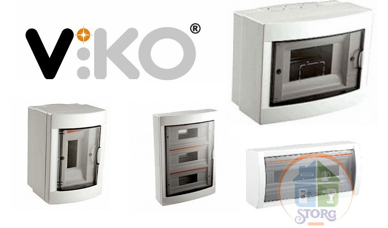 90912104 Щит 4-гн. наружнего монтажа, VIKO