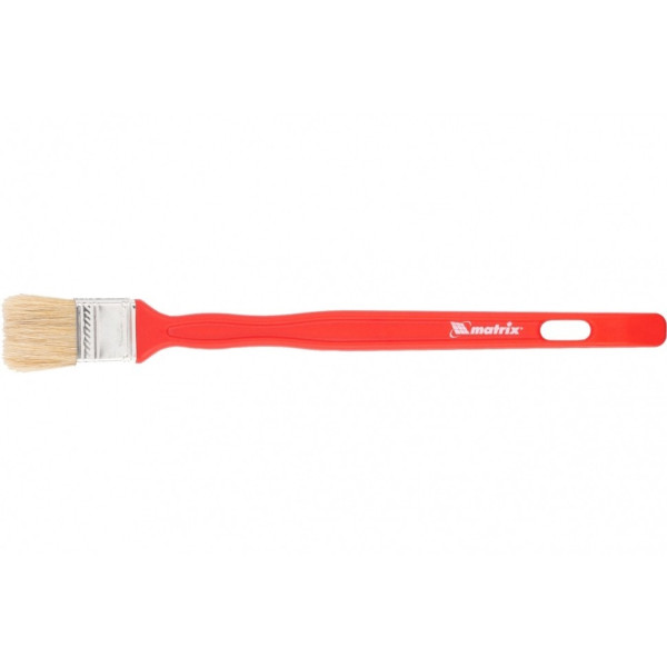 Кисть радиаторная для эмалей, 35х10 мм, натуральная щетина, пластиковая рукоятка// Matrix