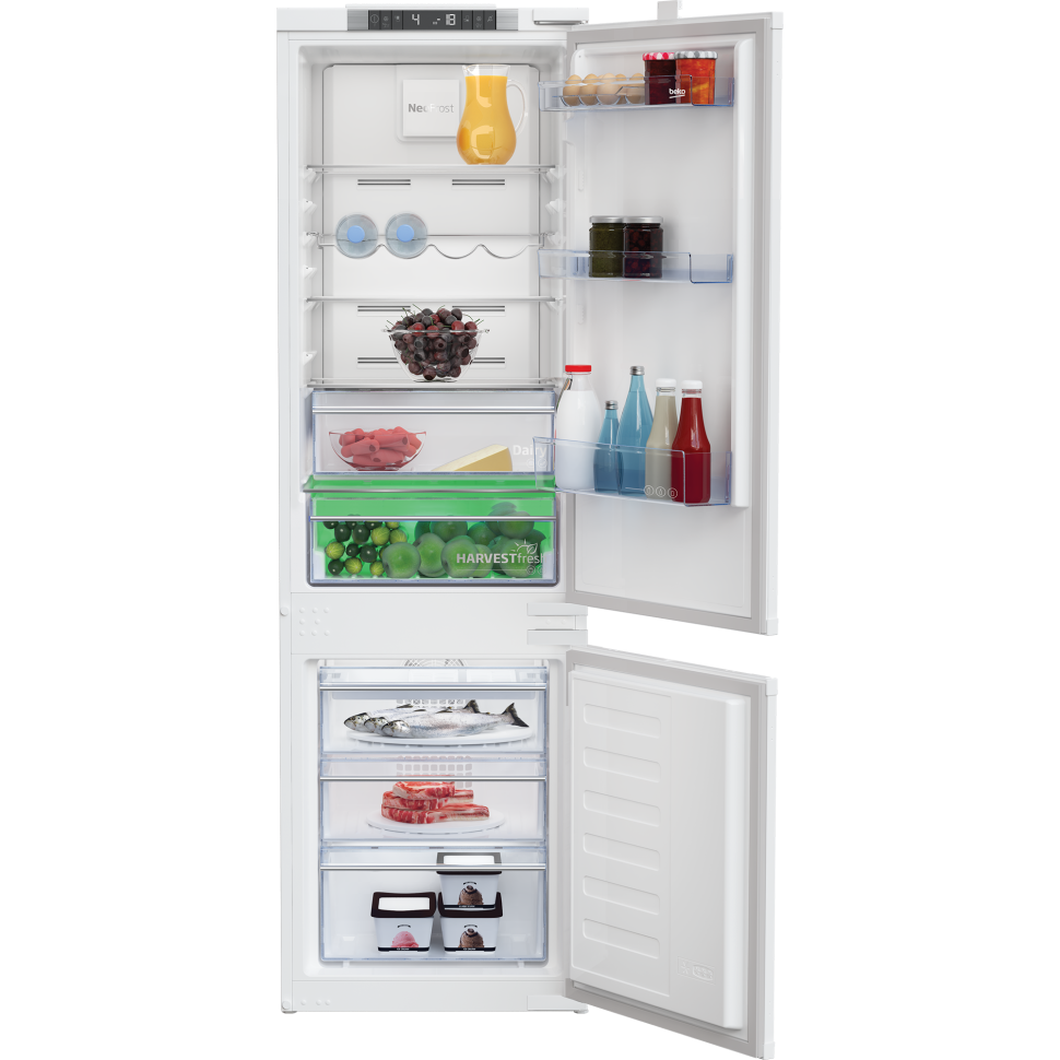 Встраиваемый холодильник Beko BCNA275E3S, Белый, 185/69л, No Frost, 3.5 кг/24 ч, 177,5х54х54,5см