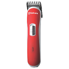 Триммер электрический SAKURA SA-5526R, для бороды, усов, висков и т.д., насадка-гребень 3 мм, Прорезиненная поверхность Soft Touch!
