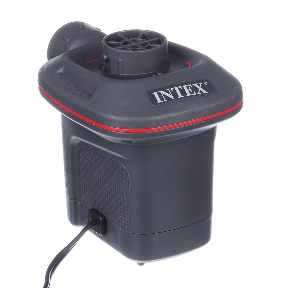 Насос электрический INTEX 12В Quick-Fill от прикуривателя, 650л/м, 3 насадки в комплекте, 66636