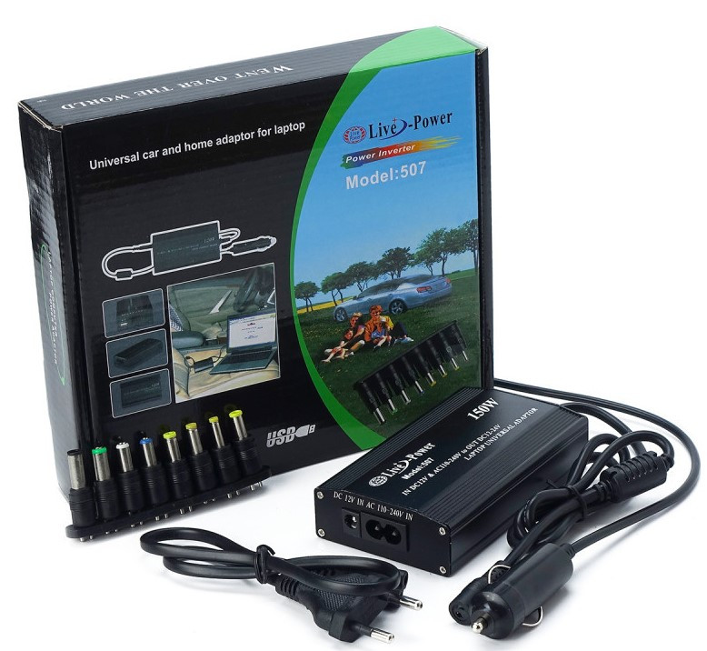 Универсальное Зарядное устройство для ноутбука S-TORG (комплект 8в1) 150W LP-507 Универсальное Зарядное устройство для ноутбука S-TORG (комплект 8в1) 150W LP-507