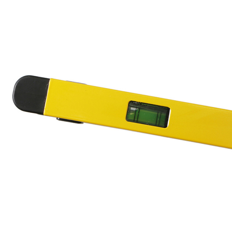 Уровень алюминиевый Hanskonner HK2015-02-1000, 1000мм,3 колбы,усил,фрезеров.,двойной обзор, 0,5мм/м