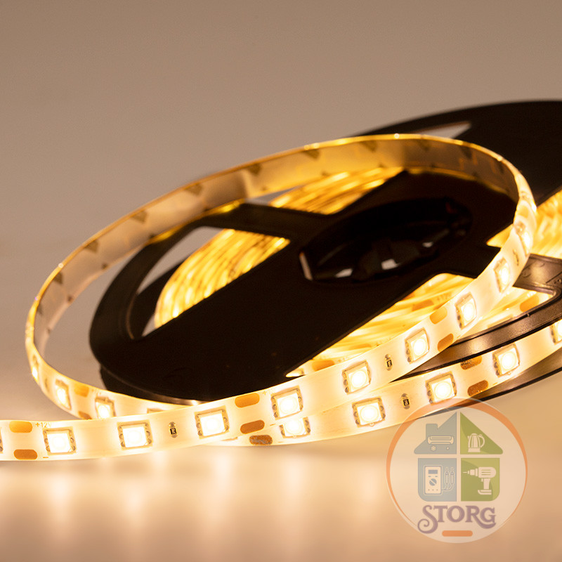 Светодиодная лента LED, силикон REXANT, 10 мм, IP65, SMD 5050, 60 LED/m, 12 V, белый (Цена за 5м!)