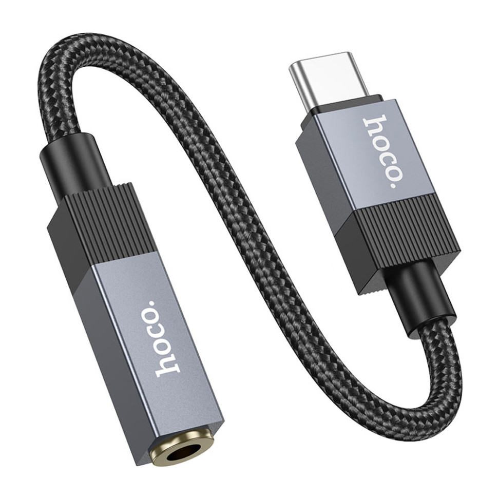 Аудио-кабель HOCO UPA32C Clever digital audio converter Type-C to 3.5 (Черный) Аудио-кабель HOCO UPA32C Clever digital audio converter Type-C to 3.5 (Черный)