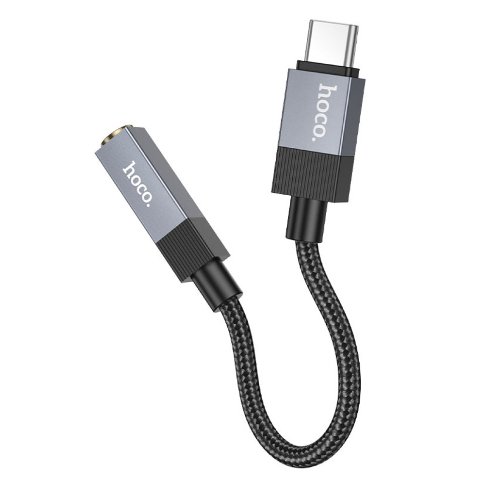 Аудио-кабель HOCO UPA32C Clever digital audio converter Type-C to 3.5 (Черный) Аудио-кабель HOCO UPA32C Clever digital audio converter Type-C to 3.5 (Черный)
