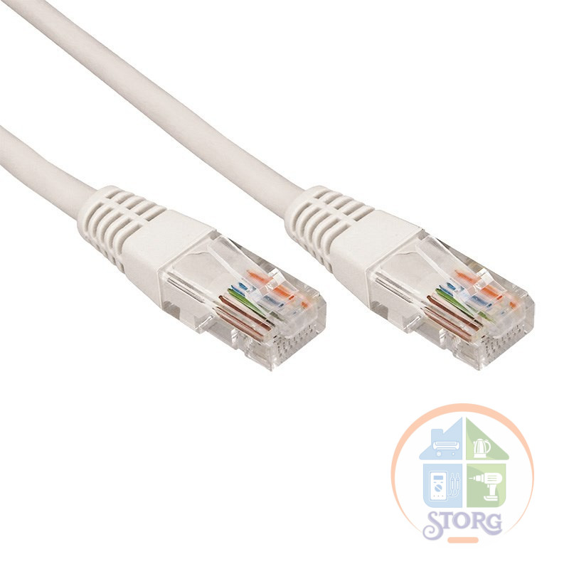 Пaтч-корд U/UTP, CAT 5e, RJ45-RJ45, PVC серый, 7м REXANT