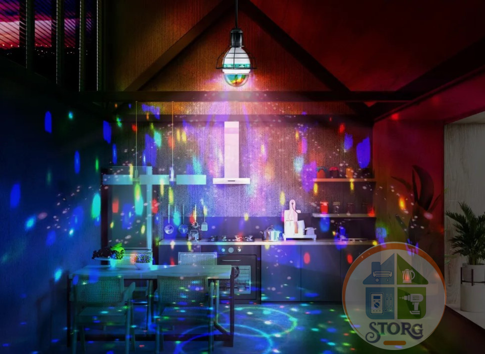 Диско-лампа REV LED 32452 2 проекционная DISCO RGB 3W