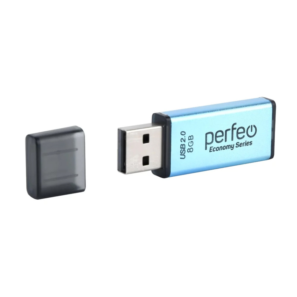 USB флеш-накопитель Perfeo 8GB E03 Blue economy series