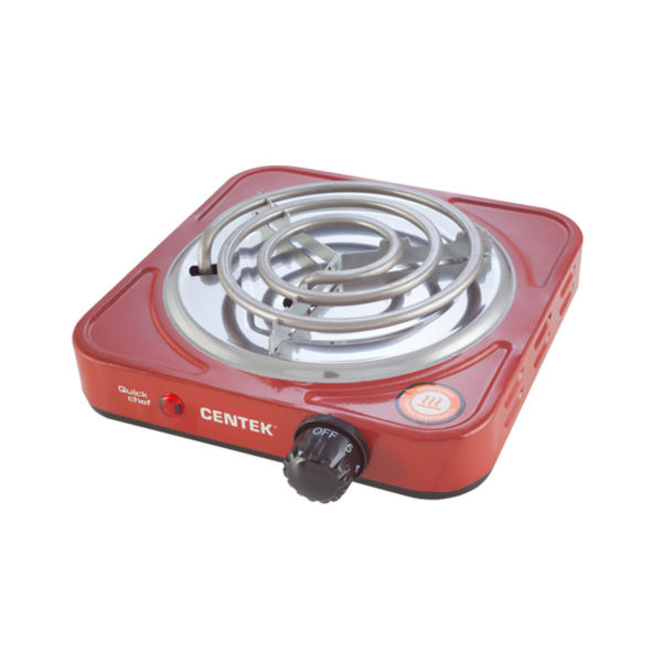 Плита электрическая настольная Centek CT-1508 красный, 1 кВт, ТЭН, 1 конф., макс.нагр. 8кг, эмаль Плита электрическая настольная Centek CT-1508 красный, 1 кВт, ТЭН, 1 конф., макс.нагр. 8кг, эмаль