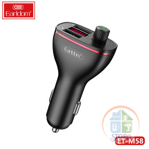 ФМ модулятор Earldom ET-M58 (USB, microSD, Bluetooth) (black)