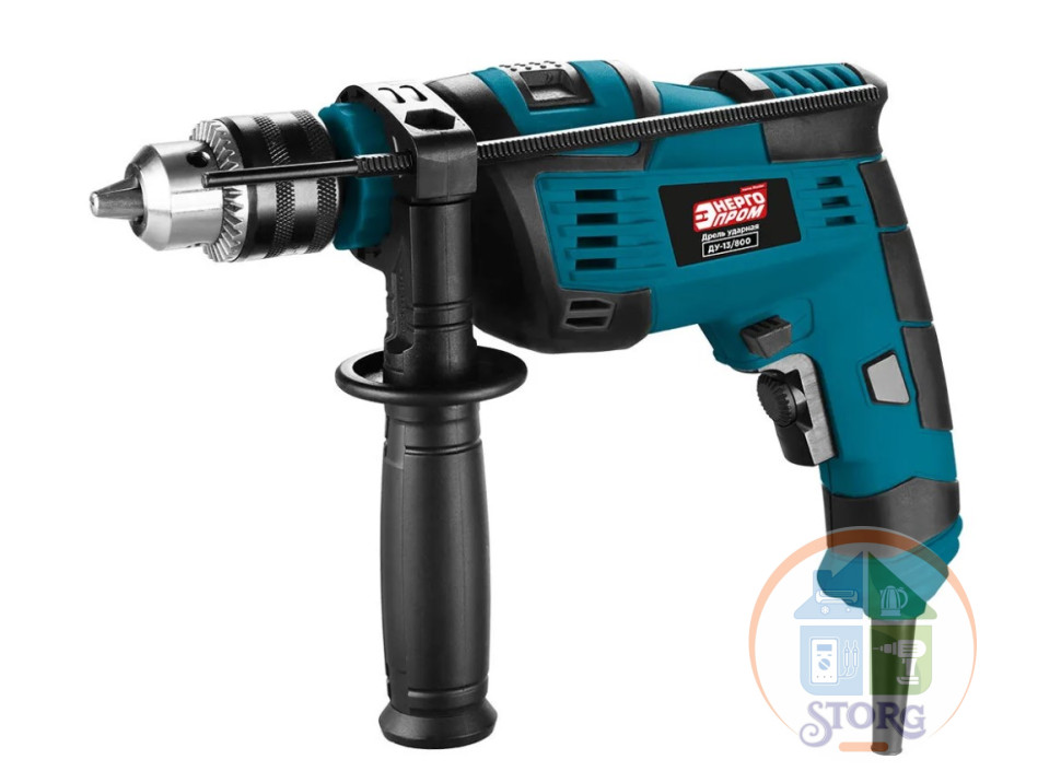 Дрель ударная "ЭНЕРГОПРОМ Home Master" ДУ-13/800, 800Вт, част.врщ.0-2800об/мин, част.ударов 0-44800 уд/мин./уп.10шт.