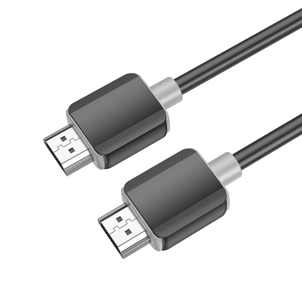 Дата-кабель HOCO US08 HDTV 2.0 male-to-male 4K HD (L=1M) (черный)