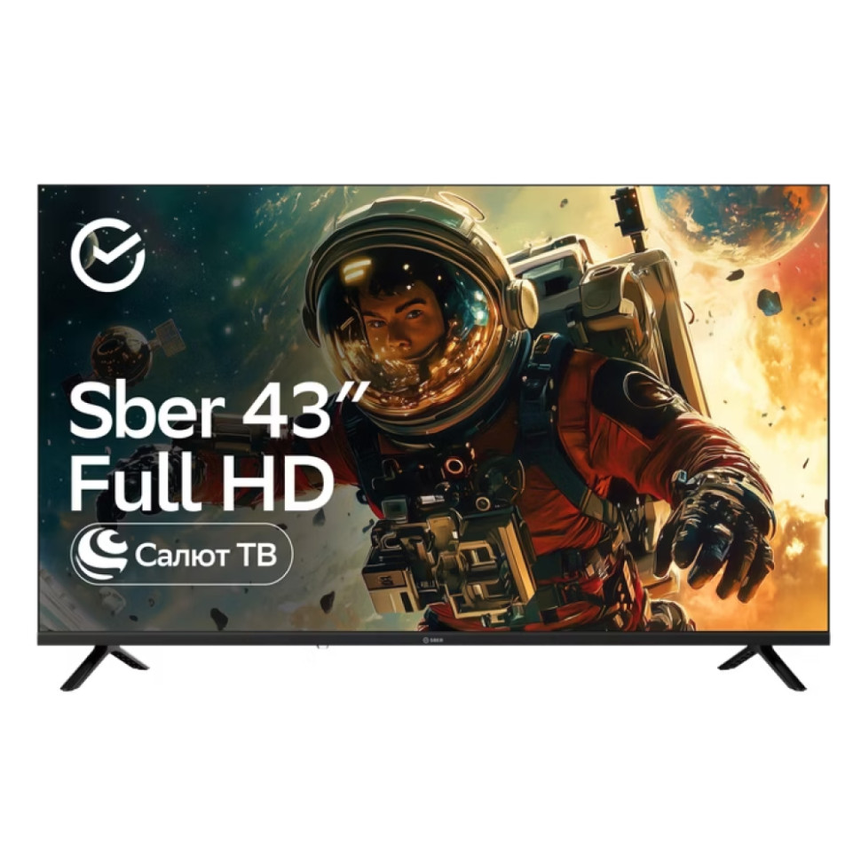 43" Телевизор Sber SDX-43F3000DBA, (109см), Full HD (1920х1080), 60Гц, Smart TV, 1.5ГБ/8ГБ, Черный 43" Телевизор Sber SDX-43F3000DBA, (109см), Full HD (1920х1080), 60Гц, Smart TV, 1.5ГБ/8ГБ, Черный