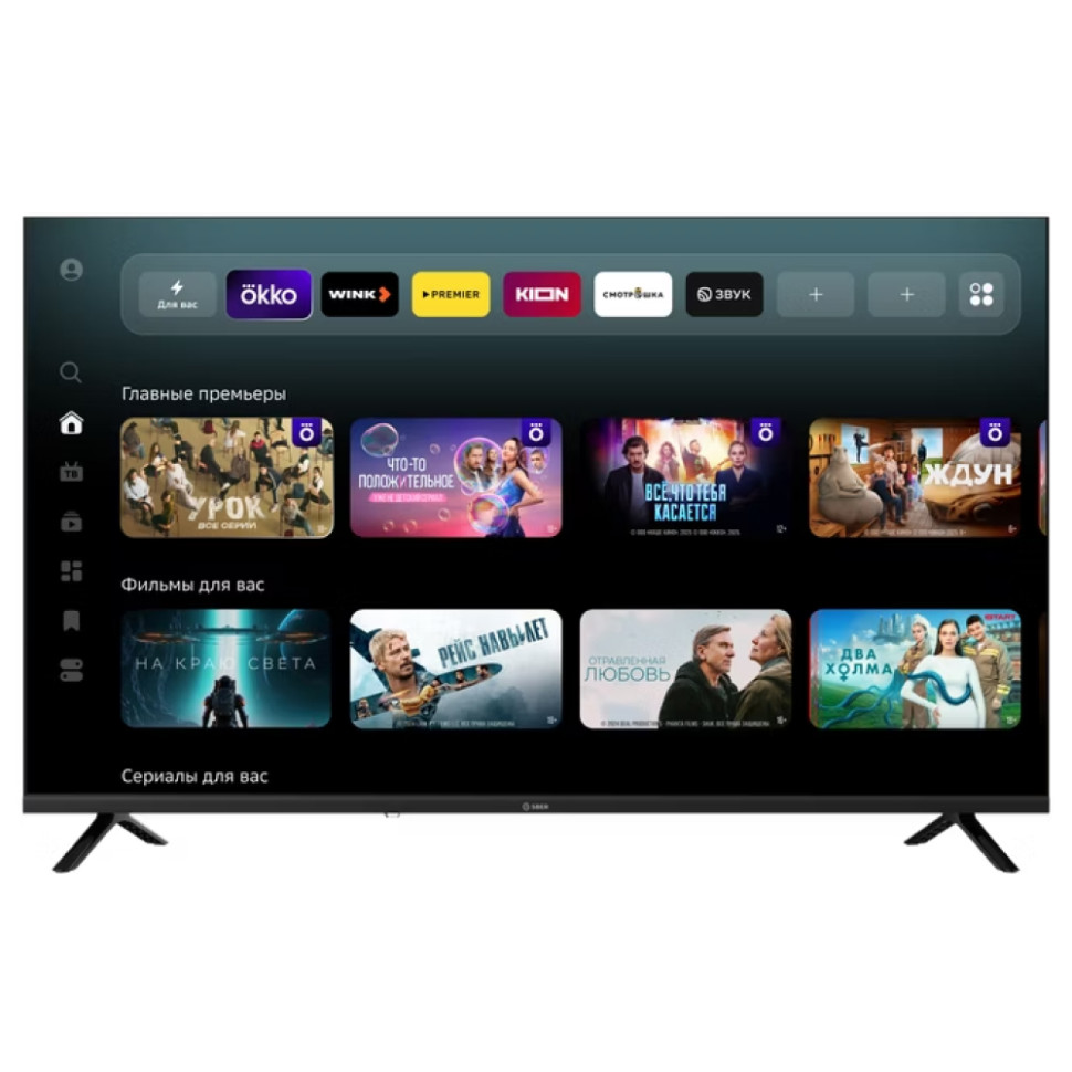 43" Телевизор Sber SDX-43F3000DBA, (109см), Full HD (1920х1080), 60Гц, Smart TV, 1.5ГБ/8ГБ, Черный 43" Телевизор Sber SDX-43F3000DBA, (109см), Full HD (1920х1080), 60Гц, Smart TV, 1.5ГБ/8ГБ, Черный