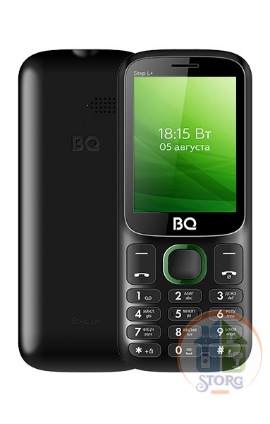 BQ 2440 Step L+ Black+Green,SC6531E, 1, 208MHZ, ThreadX, 32 Mb, 32 Mb, 2G GSM 850/900/1800/1900, Bluetooth Версия 2.1 Экран: 2.4 ", 4:3, 240*320, TFT