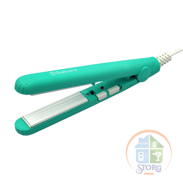 АКЦИЯ! Щипцы-гофре SAKURA SA-4521B, 17Вт, керамическое покрытие, пластины гофре 90х15 мм
