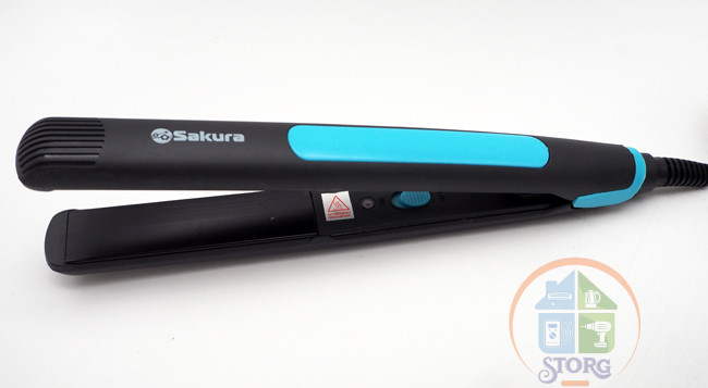 АКЦИЯ! Выпрямитель для волос SAKURA SA-4514BL 35Вт, 85х22 мм, тефлоновое покрытие, нагрев до 200С