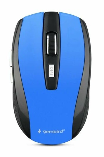 Мышь беспроводная Gembird MUSW-330-1 синий, 2400 dpi, радиоканал, USB, кнопки - 6