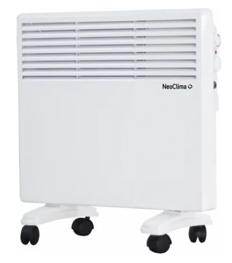 Конвектор электрический Neoclima Intenso 1500 белый, 1500 Вт, 20 м2, термостат