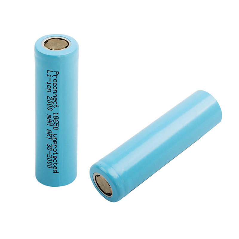 Аккумулятор PROconnect 18650 unprotected Li-ion 2000 mAH индивидуальная упаковка