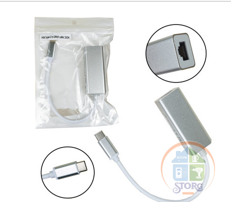 Переходник H34 Type-C to LAN/F cable 15cm  (50pcs)