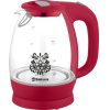 Чайник электрический SAKURA SA-2715R (Красный; Объем 1.7л;Мощность 1850-2200Вт; Стекло; Подсветка)