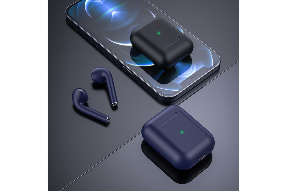 Bluetooth стерео гарнитура Borofone BE42 Feliz TWS wireless BT headset (blue)