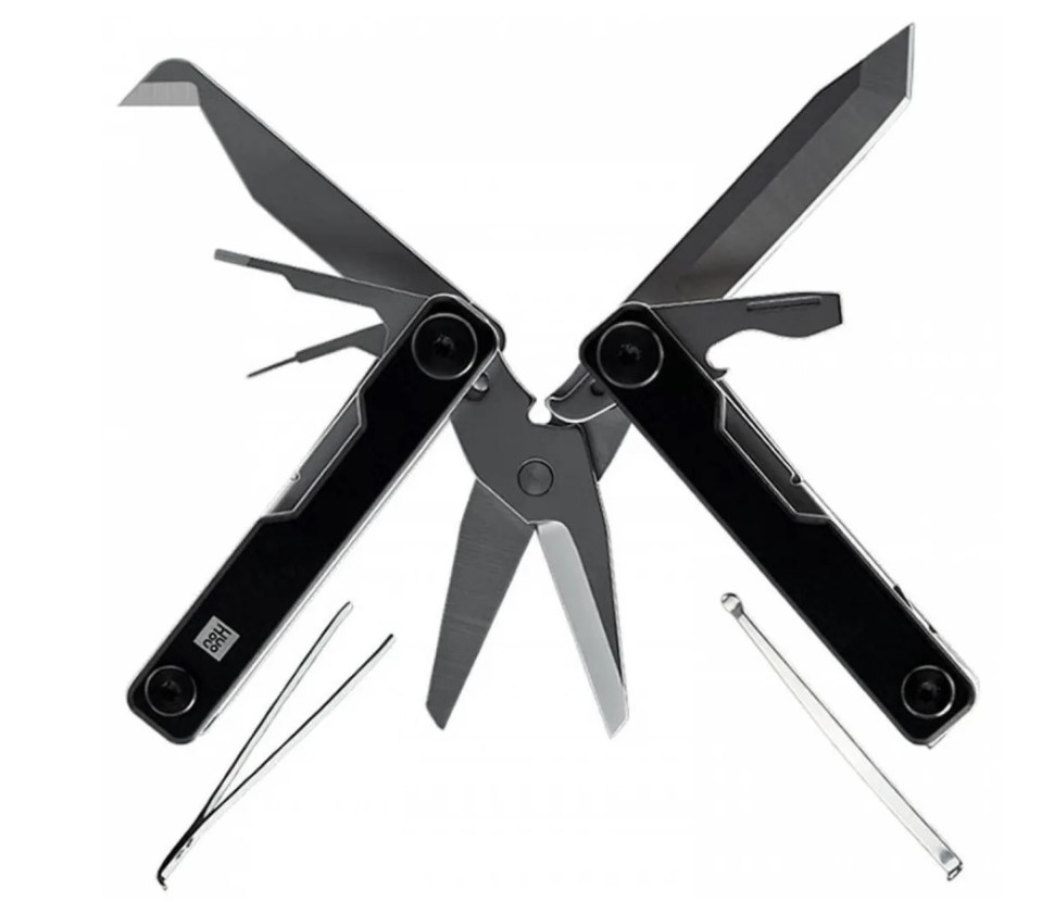Мультитул Xiaomi (Mi) HuoHou Mini Multi-Tools HU0140 Rus, 11 инструментов, прочность до HRC50, черный