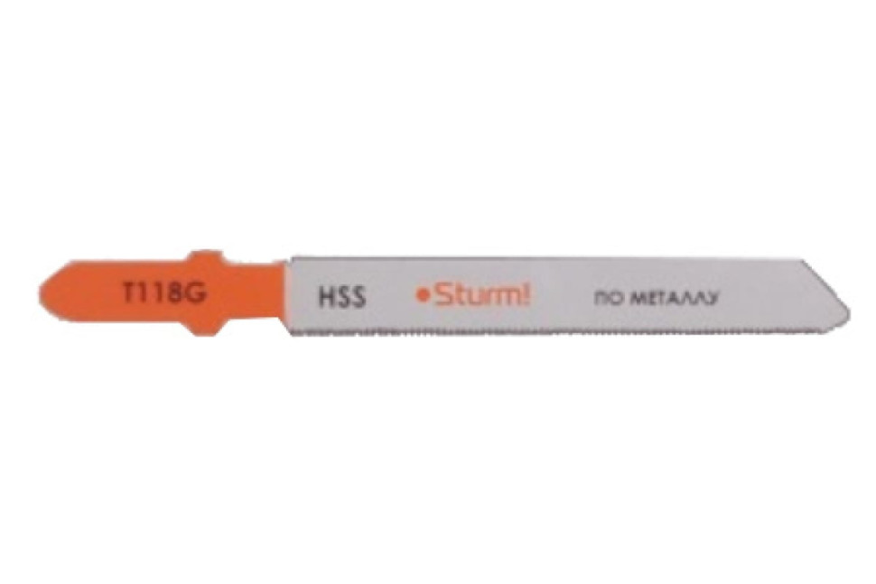 Пилки для лобзика Sturm! 5250701 по металлу T118G 2шт, для тонких цветных металлов