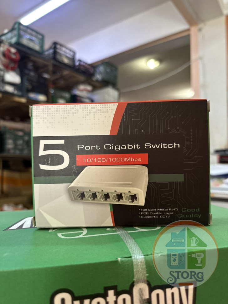 Коммутатор 5 портовый MERFY MF-1005G  5порт гигабитный
