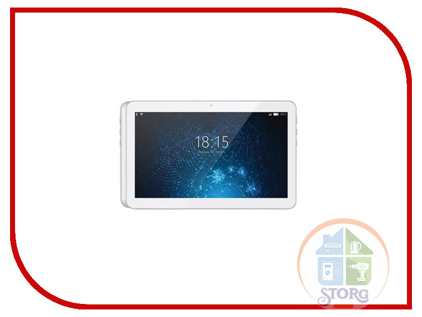 Планшет BQ-1081G White 16/1Gb+3G/10.1" TN (1024x600)/SC7731C (4x1.0 GHz)/0.3MP&2MP/A7.0/4000mAh