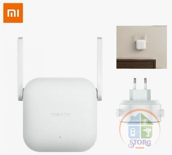 Усилитель Wi-Fi сигнала Xiaomi Mi Wi-Fi Range Extender N300 DVB4398GL (EU) белый