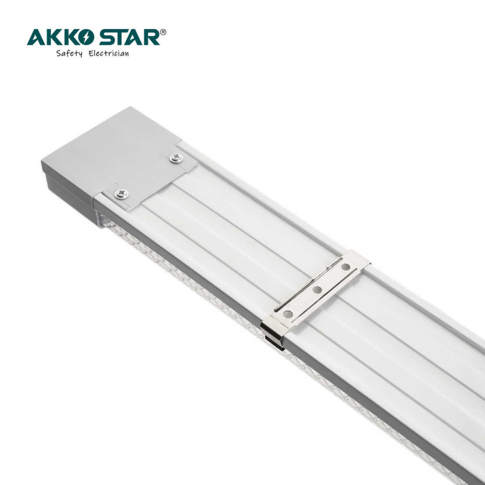 Светильник линейный светодиодный AKKOSTAR T12-100W/8000lm призма (6500K) 1200мм