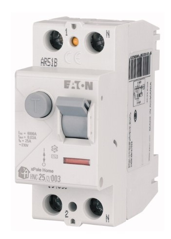 Выключатель дифференциального тока (УЗО) 2п 63А 30мА тип AC 4.5кА HNC-63/2/003 2мод. EATON 194692