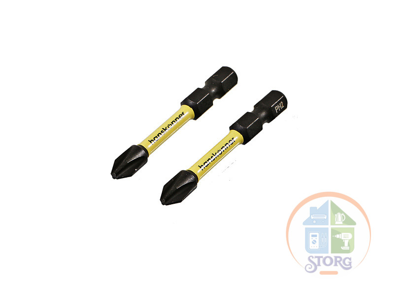 Биты Hanskonner ImpactPower HPH2-50-2T, PH2x50мм, торсионные, 2шт