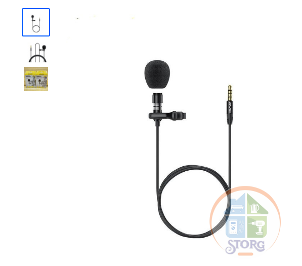 Петличный микрофон (jack 3,5)   Awei MK1 (black)
