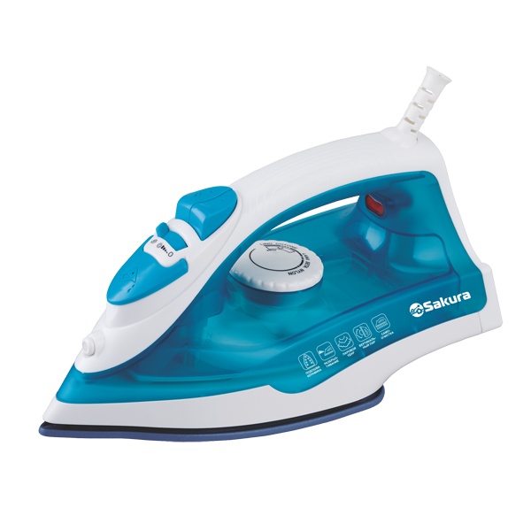 Утюг SAKURA SA-3063NG, 800Вт, тефлон.подошва, пар.увлажнение, самоочистка