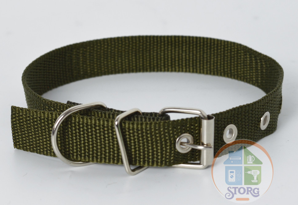 Ошейник брезентовый капроновый однослойный S-TORG HM-39, д-51 см, ш-2.5 см