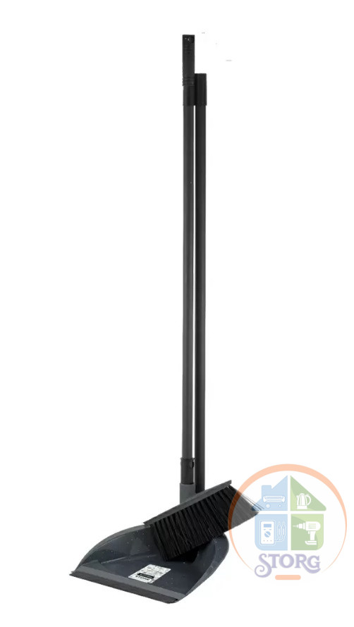 Веник с высокими ручками и кромкой SPIN&CLEAN SC550410026 Stone, темный камень