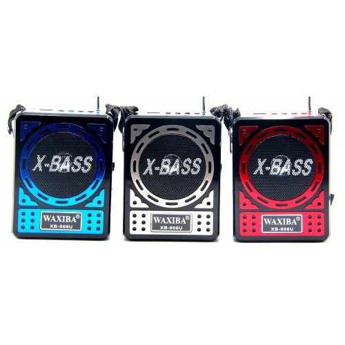 Радиоприемник WAXIBA+USB+SD+фонарик+аккумулятор XB-906U