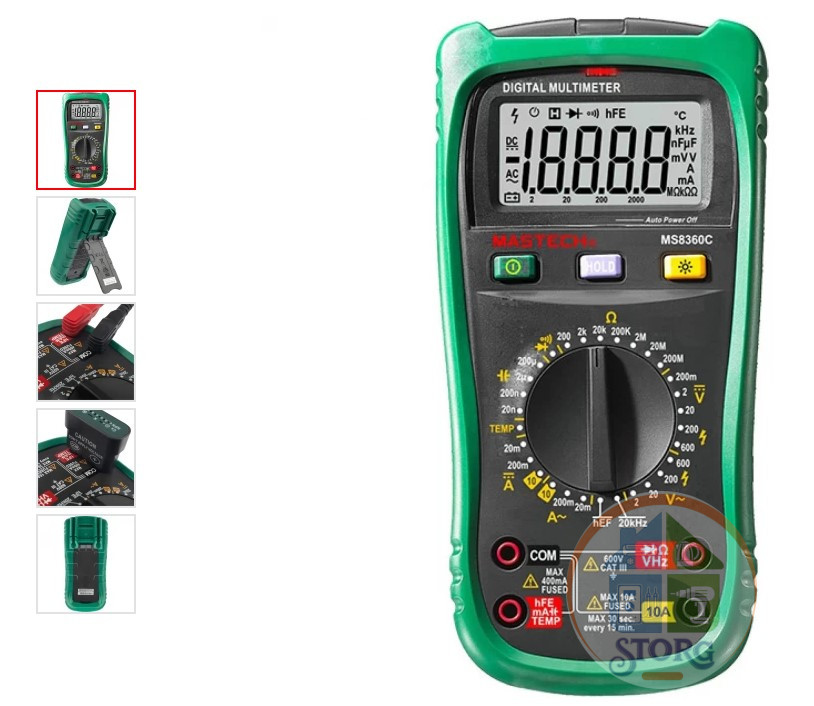 Профессиональный мультиметр MASTECH MS8360C