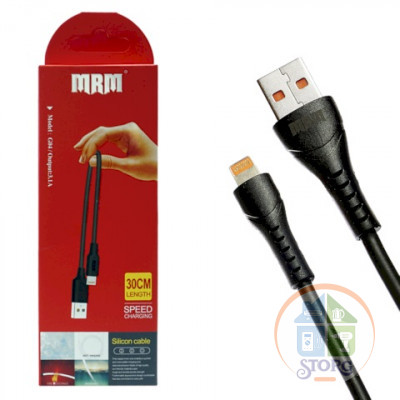 Кабель USB MRM Гелевый  G04 Lightning silicone cable 30cm