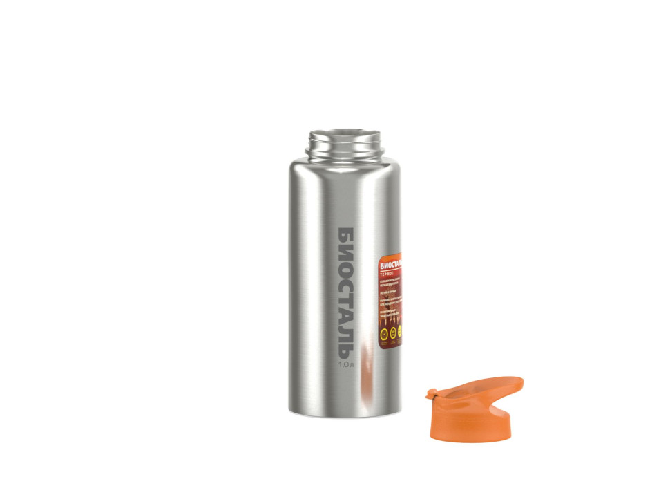 Термос BIOSTAL NHF-1000 "БИОСТАЛЬ-СПОРТ" 1,0 л, с узкой горловиной NHF, нержавеющая сталь